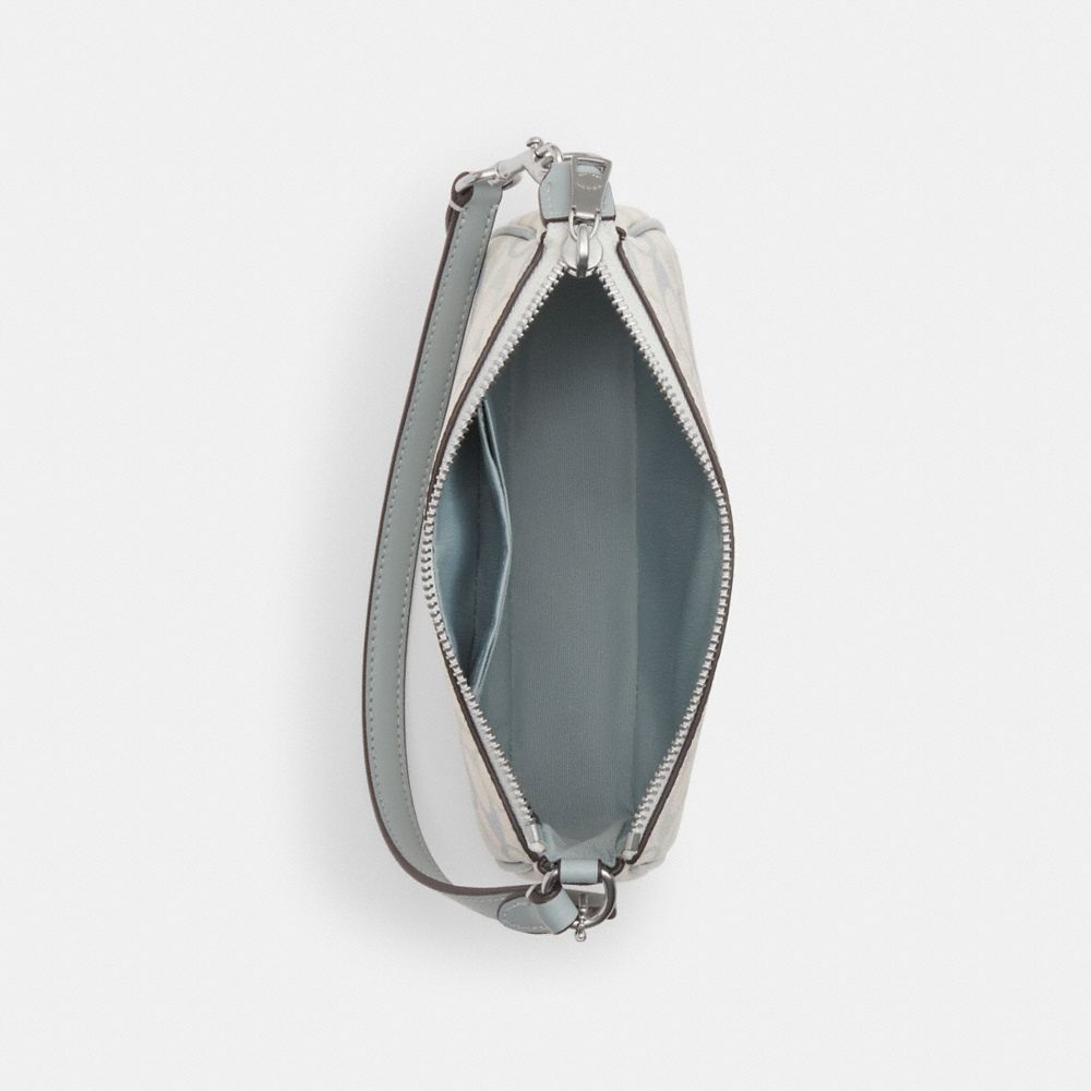 Coach Nolita 19 In Signature Canvas Silver Chalk Blue