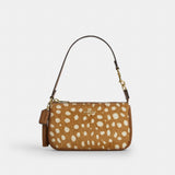 Coach Nolita 19 With Deer Print Gold Brown Multi