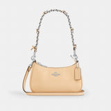 Coach Teri Mini Crossbody Bag With Bows Silver Light Sand
