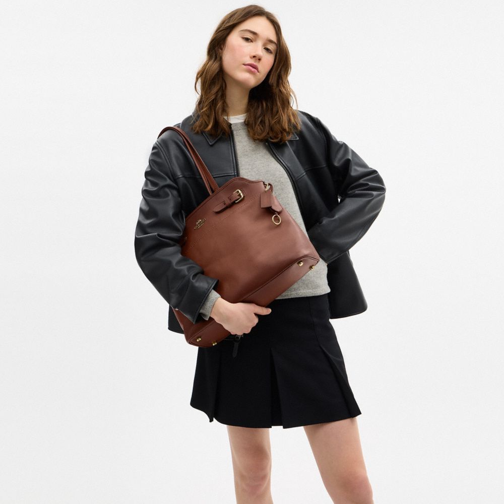 Coach Easton Tote Bag Gold Redwood