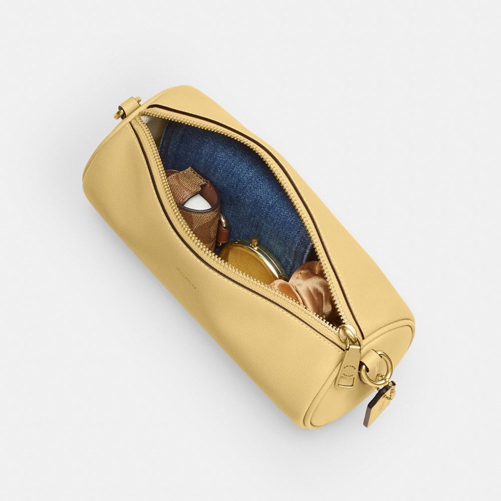Coach Barrel Bag Brass Vanilla