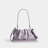 Coach Faye Shoulder Bag With Bows Silver Light Amethyst
