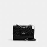 Coach Klare Crossbody Bag In Signature Leather Silver Black
