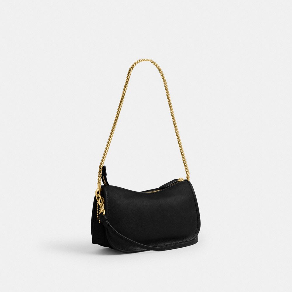 Coach Twin Turnlock Waverly Bag Brass Black