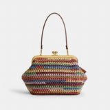 Coach Kisslock Frame Bag 27 Brass Multi