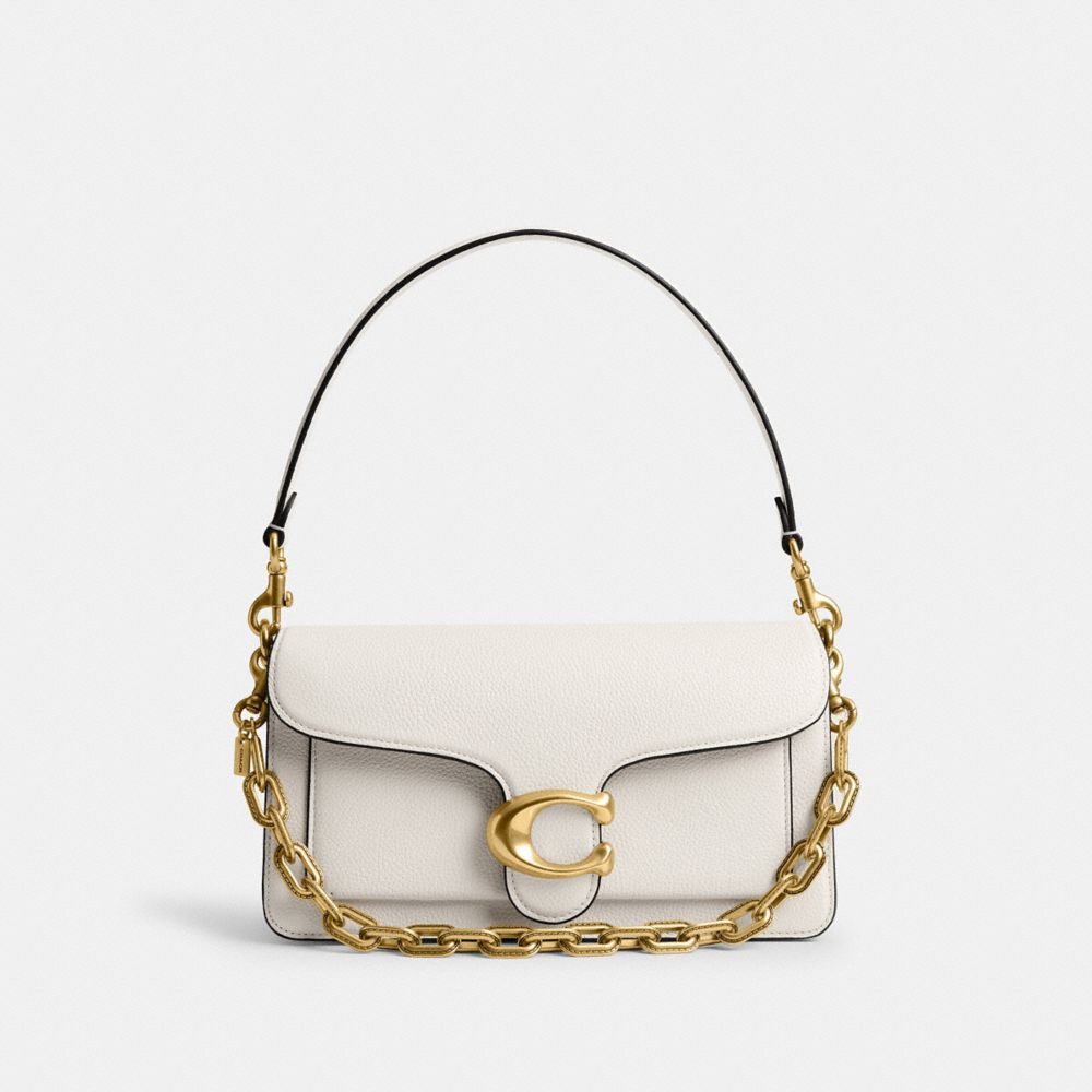 Coach Link Chain Strap Brass