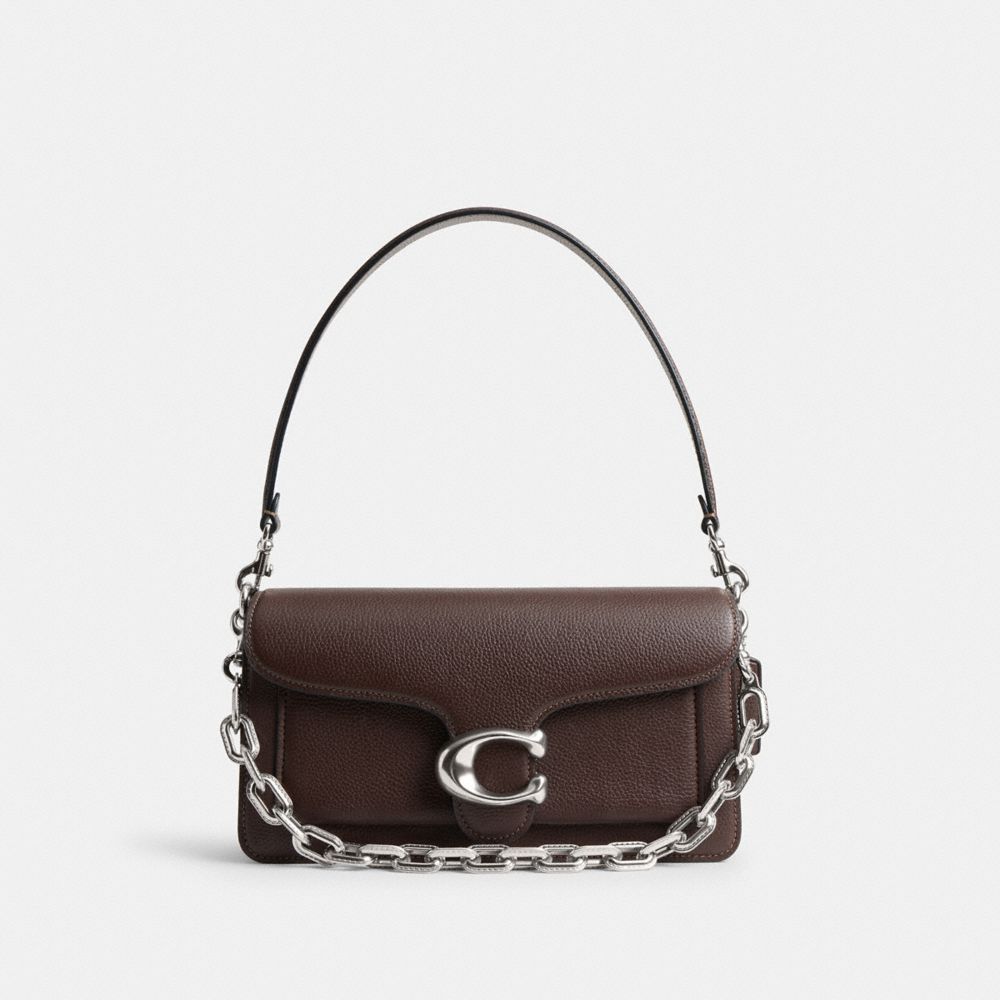 Coach Link Chain Strap Silver