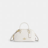 Coach Lara Mini Satchel Bag Gold Chalk