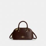 Coach Lara Mini Satchel Bag Gold Maple