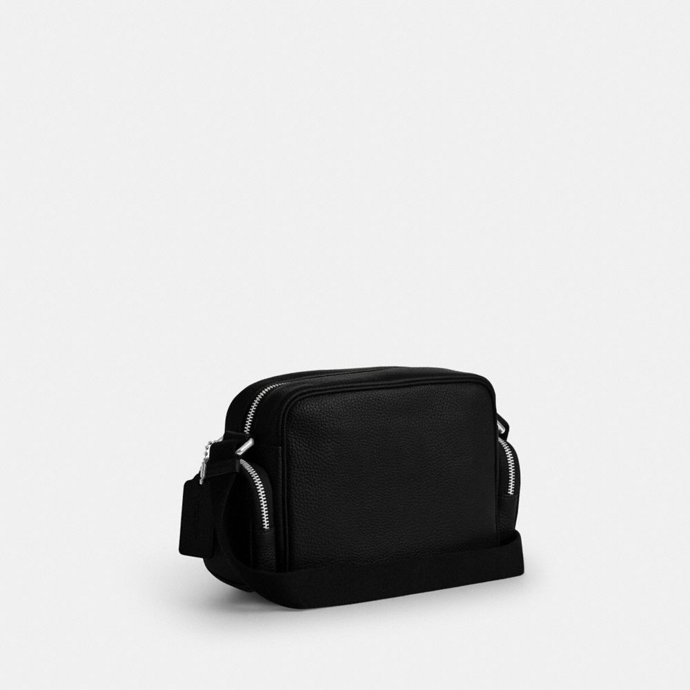 Coach Fletcher Crossbody Bag Silver Black