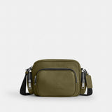 Coach Fletcher Crossbody Bag Silver Olive