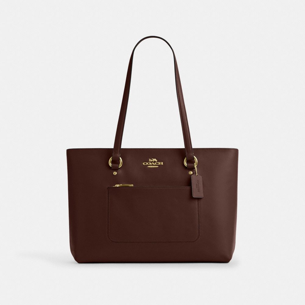 Coach Station Tote Bag Gold Maple