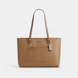 Coach Station Tote Bag Gold Sandy Beige