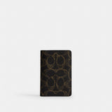 Coach Id Card Wallet In Loved Signature Canvas Brown
