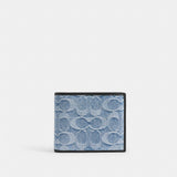 Coach 3 In 1 Wallet In Loved Signature Denim Light Indigo
