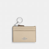 Coach Mini Skinny Id Case Silver Ivory