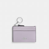 Coach Mini Skinny Id Case Silver Light Amethyst