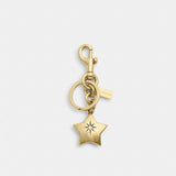 Coach Mini Star Bag Charm Gold Gold