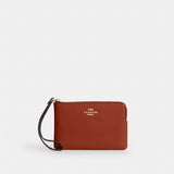 Coach Corner Zip Wristlet Im Cinnamon
