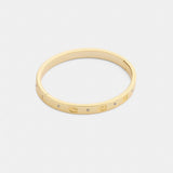 Coach Repeated C Hinged Bangle Gold