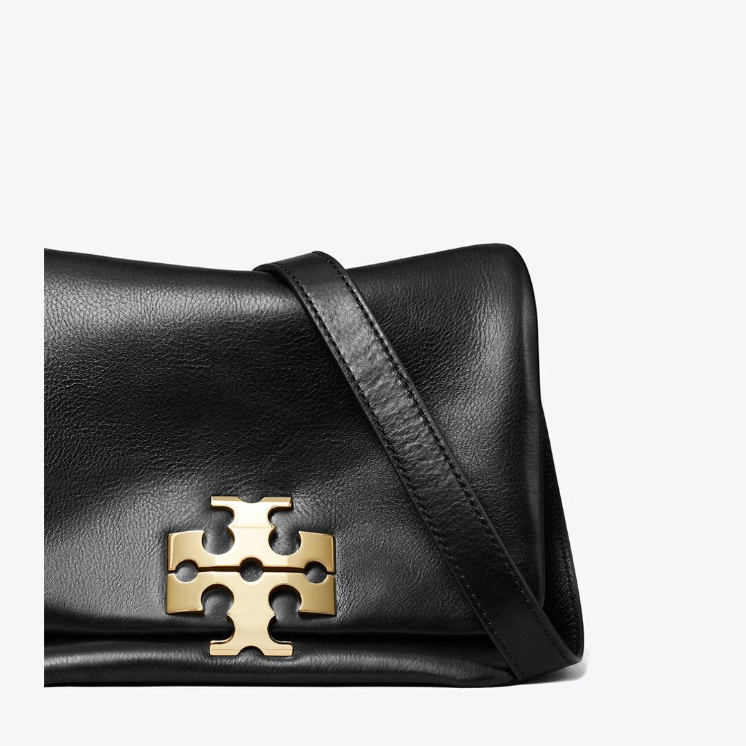 Tory Burch Charlie Runway Shoulder Bag BLACK/GOLD
