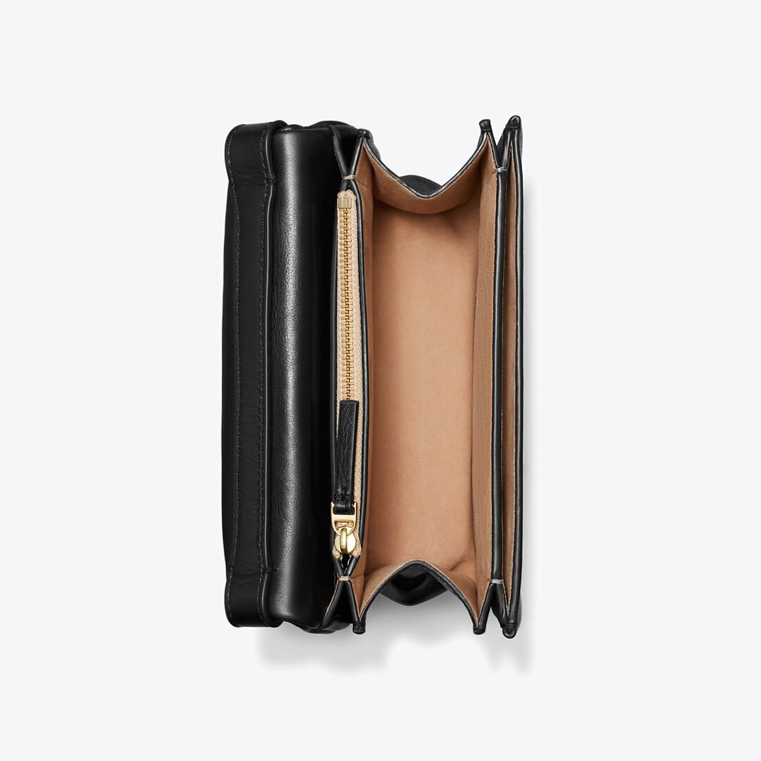 Tory Burch Charlie Shoulder Bag BLACK/GOLD