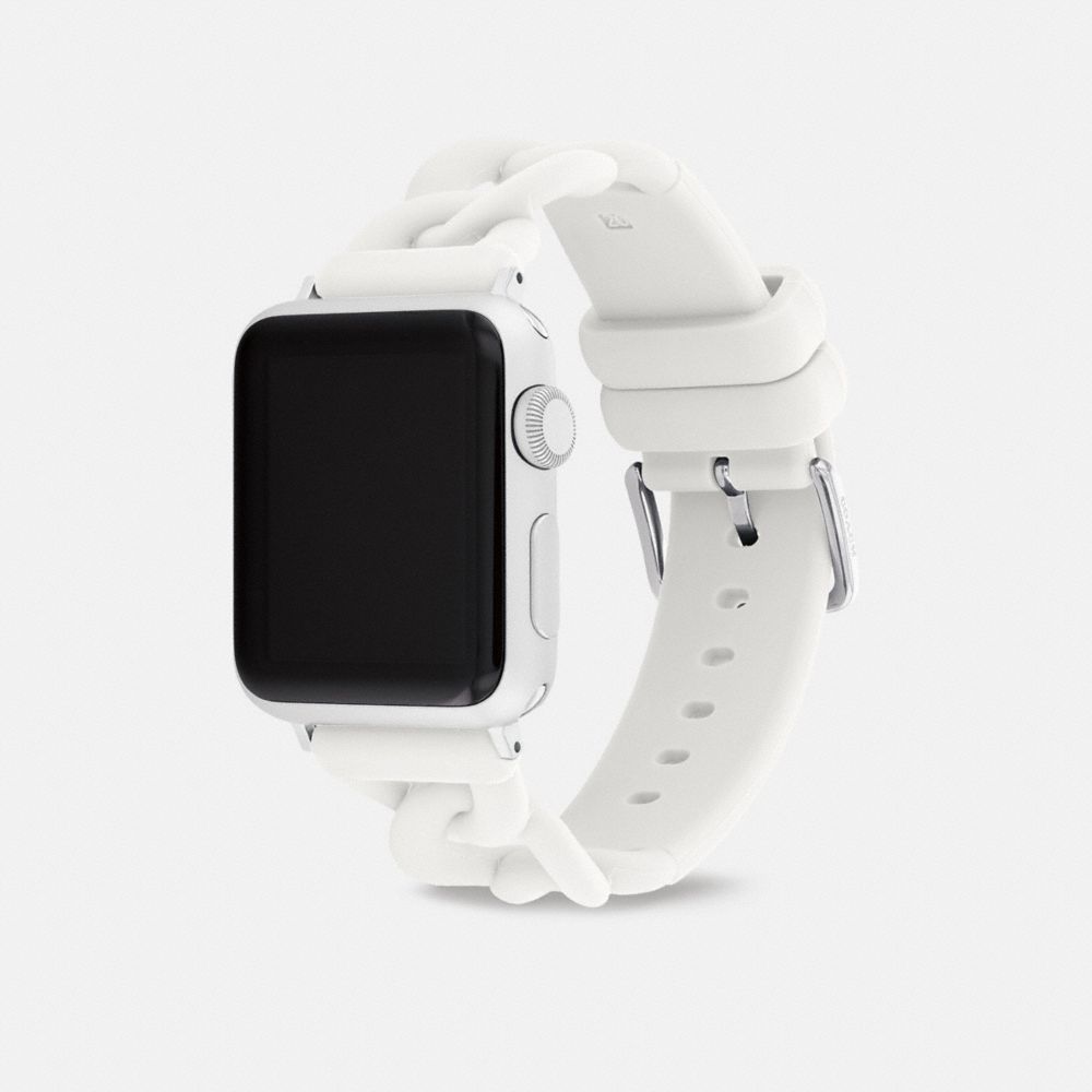 Coach Apple Watch® Strap, 38 Mm And 41 Mm White