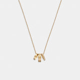 Coach Signature Rondell Necklace Gold