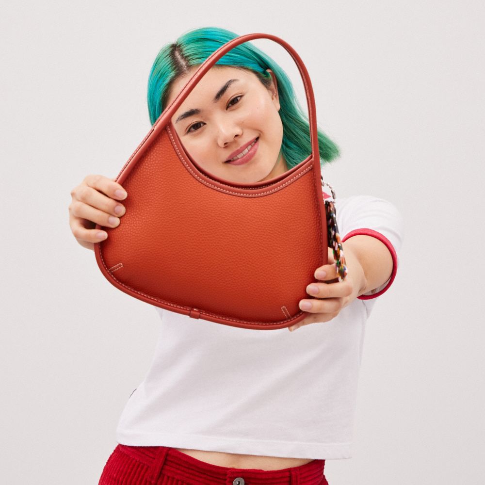 Coach Ergo Bag In Coachtopia Leather Deep Orange
