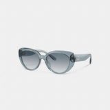 Coach Cateye Sunglasses Transparent Blue