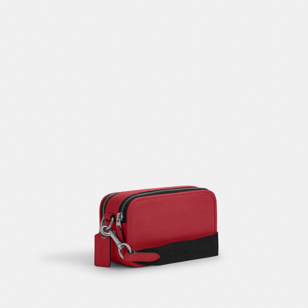 Coach Wyatt Crossbody Bag Silver True Red
