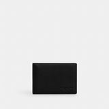 Coach Compact Billfold Wallet Gunmetal Black