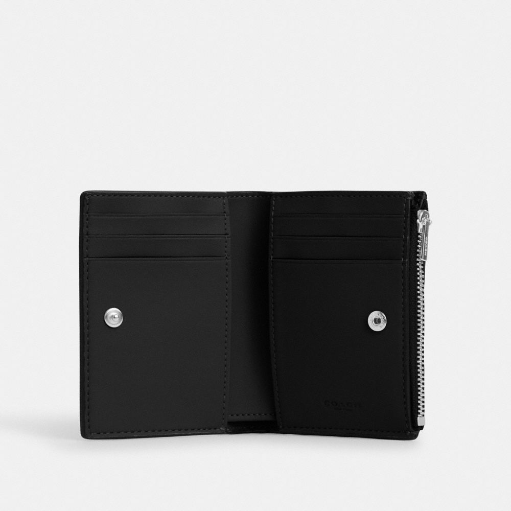 Coach Bifold Wallet Silver Black