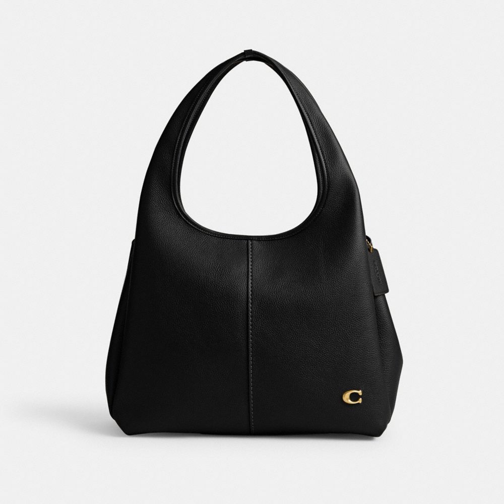 Coach Lana Shoulder Bag Brass Black