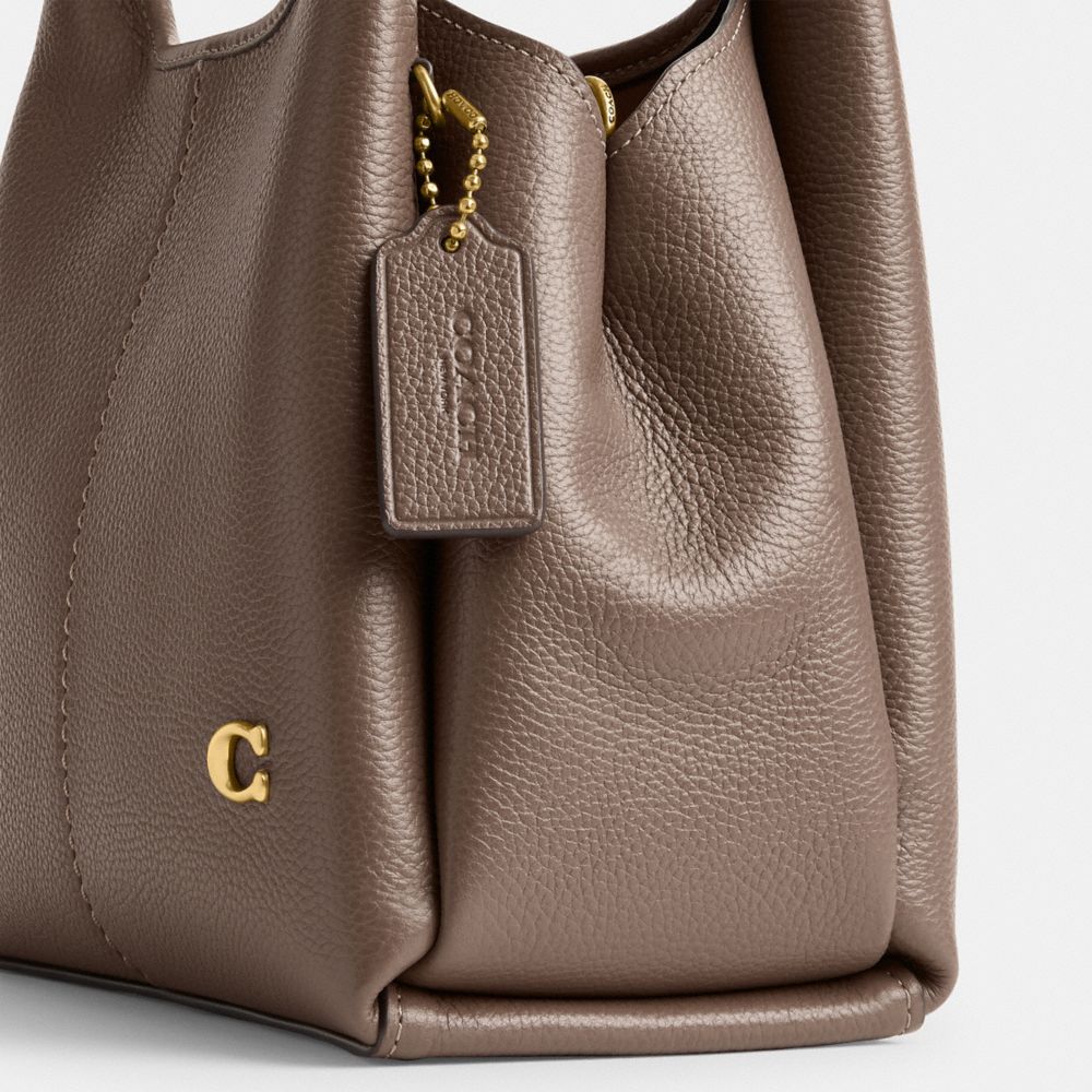 Coach Lana Shoulder Bag 23 Brass Dark Stone