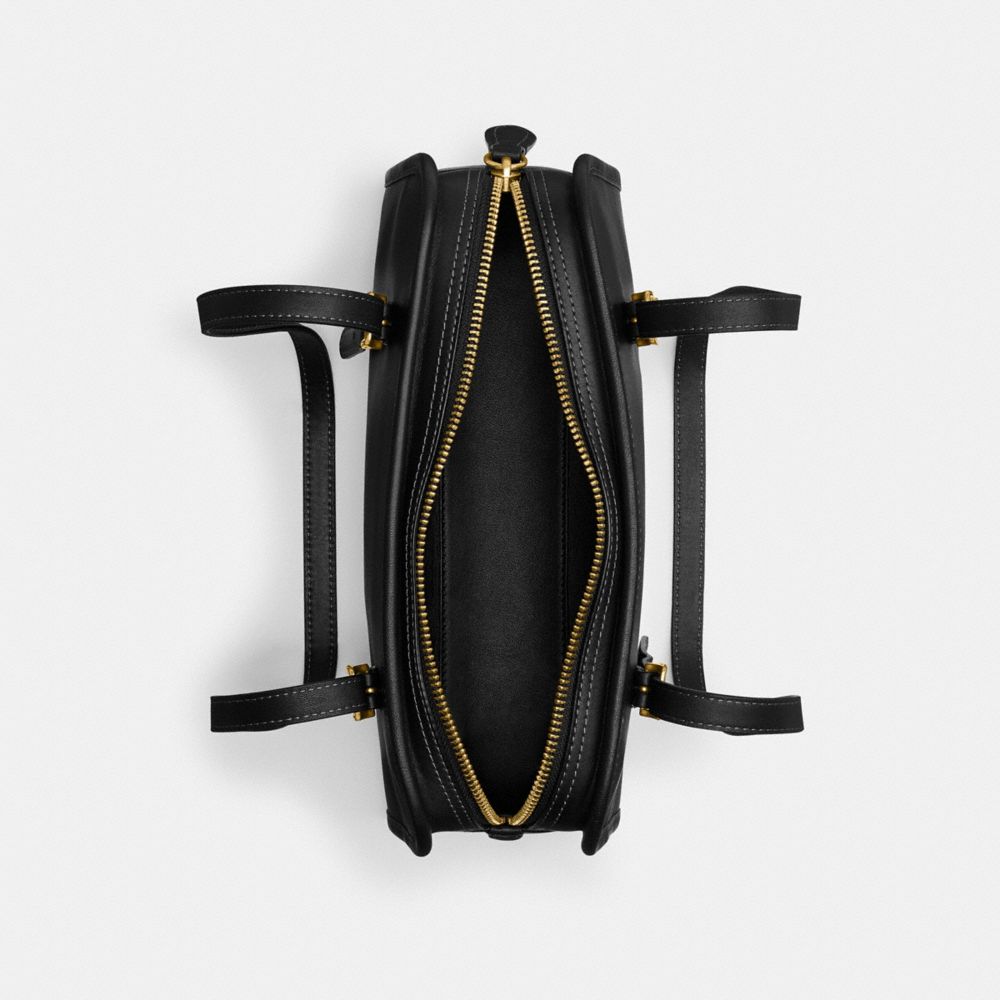 Coach Swing Zip Bag Brass Black