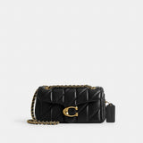 Coach Tabby Shoulder Bag 20 With Pillow Quilting Brass Black