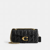 Coach Tabby Shoulder Bag 26 With Pillow Quilting Brass Black