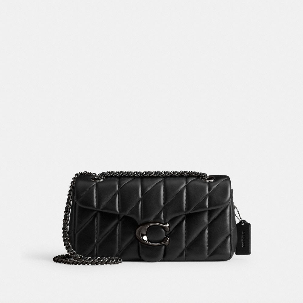 Coach Tabby Shoulder Bag 26 With Pillow Quilting Pewter Black