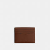 Coach Slim Id Card Case Saddle