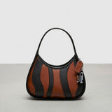 Coach Ergo Bag In Wavy Stripe Upcrafted Leather Black Saddle
