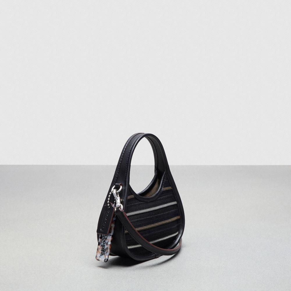 Coach Mini Ergo Bag In Upcrafted Zippers Black