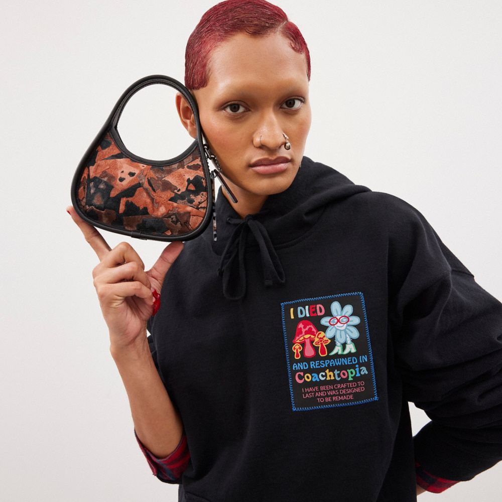 Coach Mini Ergo Bag In Upcrushed Upcrafted Leather Terracotta Maple Multi