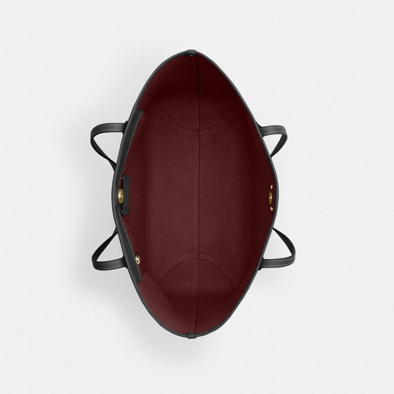 Coach City Tote Bag Gold Black