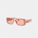 Coach Narrow Rectangle Sunglasses Faded Orange