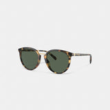 Coach Hangtag Round Sunglasses Tokyo Tortoise