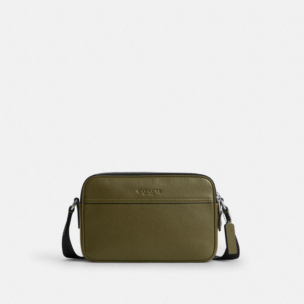 Coach Graham Crossbody Bag Silver Olive
