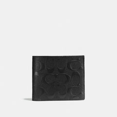 Coach 3 In 1 Wallet In Signature Leather Black