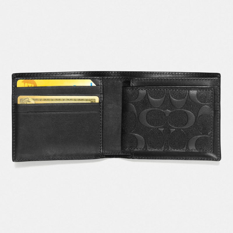 Coach 3 In 1 Wallet In Signature Leather Black