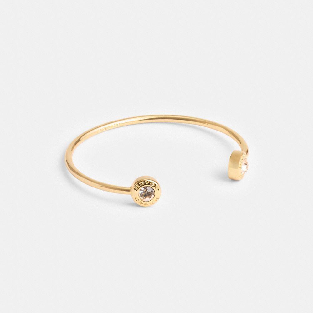 Coach Open Circle Cuff Gold